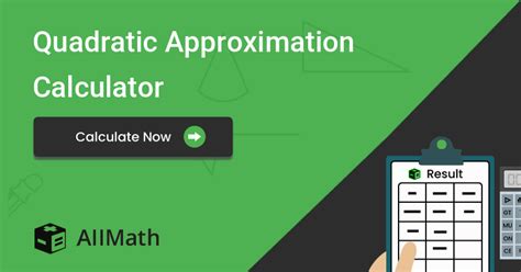 All common integration techniques and even special functions are supported. . Quadratic approximation calculator